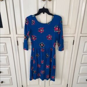 Floral Blue Dress